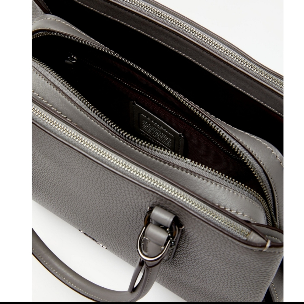 COACH Pebbled Brooklyn 28 Satchel - Picture 7 of 7